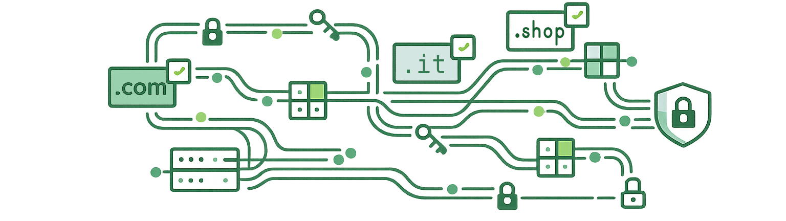 Registrazione, trasferimento e gestione DNS dei nomi a dominio